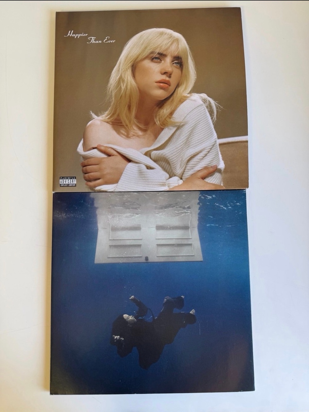 Billie Eilish 2- Vinyl Lot: Happier Than Ever & Hit Me Hard And Soft (Grey Bio)
